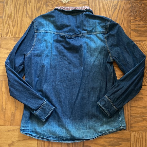 Beaded Jean button down - Picture 3 of 7